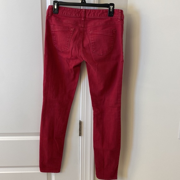 Red low rise Express jeans - Picture 3 of 3